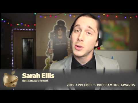 2015 #Applebees #BeeFamous Awards - Best Sarcastic Remark