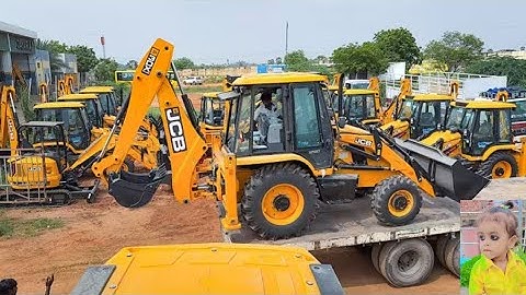 #video | Brand New JCB 3DX Plus LC BS5 1st Machine Unloading from Truck in JCB Showroom | New Model 