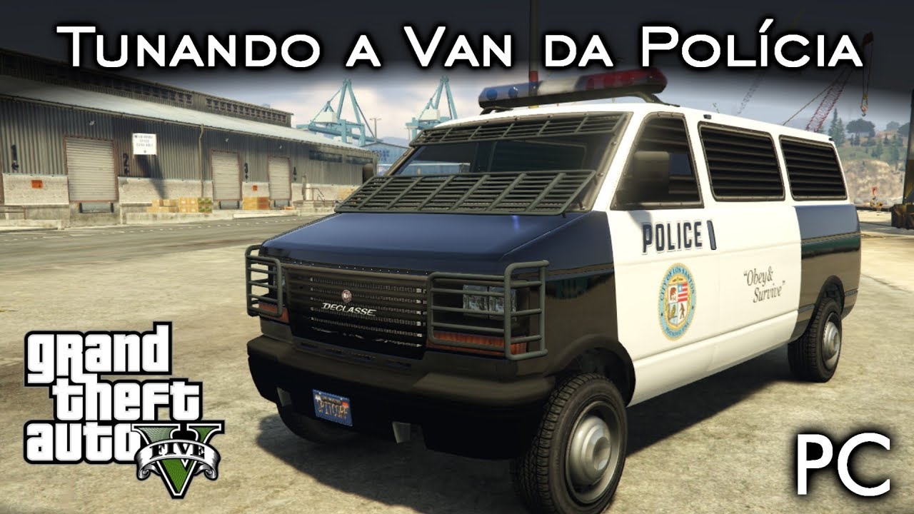 Tunando a Van da Polícia - Police Transporter 🚐 👮 | GTA V - PC [PT-BR]