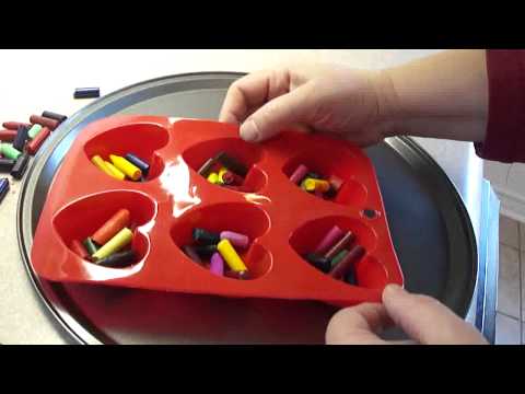 How to make heart shaped crayons