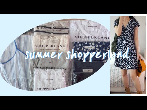 [쇼퍼랜드] 한 쇼핑몰에서 9개나 구매한 후기 룩북 . 여름 해외 여행 룩 추천 /shopperland summer shopping haul lookbook