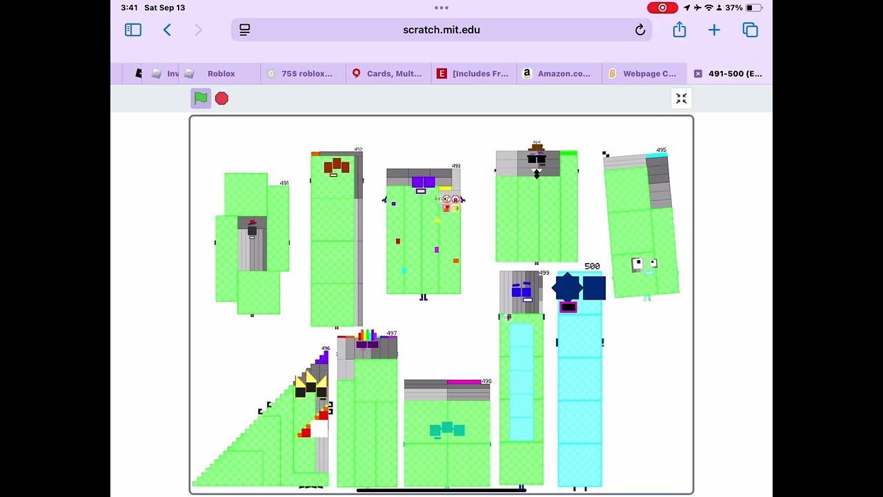 Number block band retro 401 500