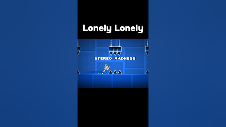 Lonely Lonely | Geometry Dash #shorts #geometrydash #meme #edit