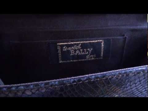 BALLY 80'S / fantabulous reptile pleather shoulder bag so chic!