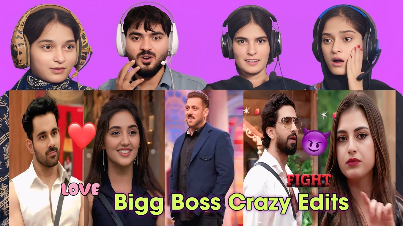Bigg Boss New Fight & Lovely Edits Reels Reaction 