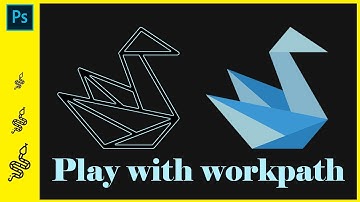 How to make selection into Work path | How to create path into stroke in Photoshop