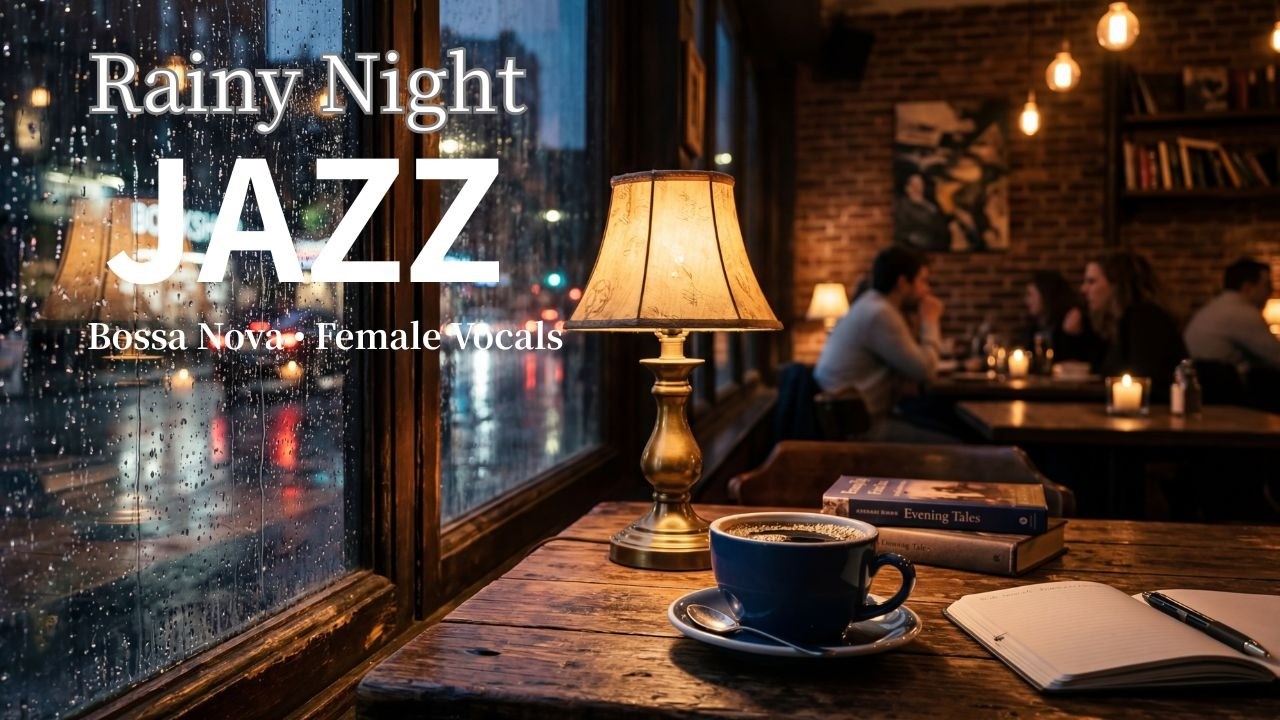 Twilight Café ☕ Smooth Bossa Nova Jazz with Female Vocals | Relaxing Night Cafe Music