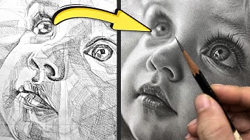 “Beginner to Pro✏️ Portrait Drawing | Graphite Pencil 14 Steps in 14 Minutes!"