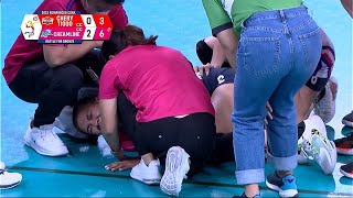 Alyssa Valdez hurts her right knee in set 3 | 2022 PVL Reinforced Conference screenshot 5