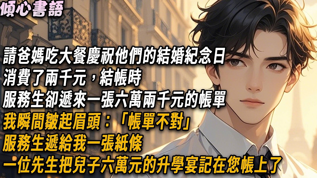 慶祝父母金婚，結帳2千竟變6萬2？得知有人把升學宴記我帳上，我冷笑撥通電話：這6萬，我燒給你兒子當喪葬費！#小說 #故事分享 #情感 #爽文 #爱情