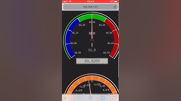Web based tachmeter for 2 turntables