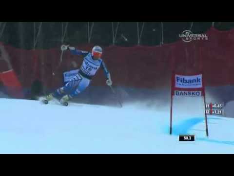 Bode Miller Finishes with a Crash in GS   Mayrhofe...