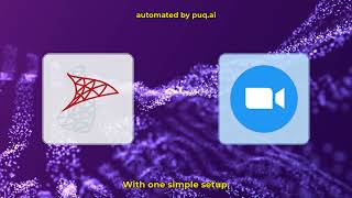 Connect Microsoft SQL Server + Zoom | puq.ai Workflow Automation