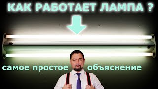 Самое понятное пояснение принципа зажигания газоразрядной люминисцентной лампы  #энерголикбез