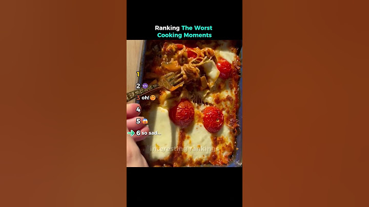 Ranking The Worst Cooking Moments