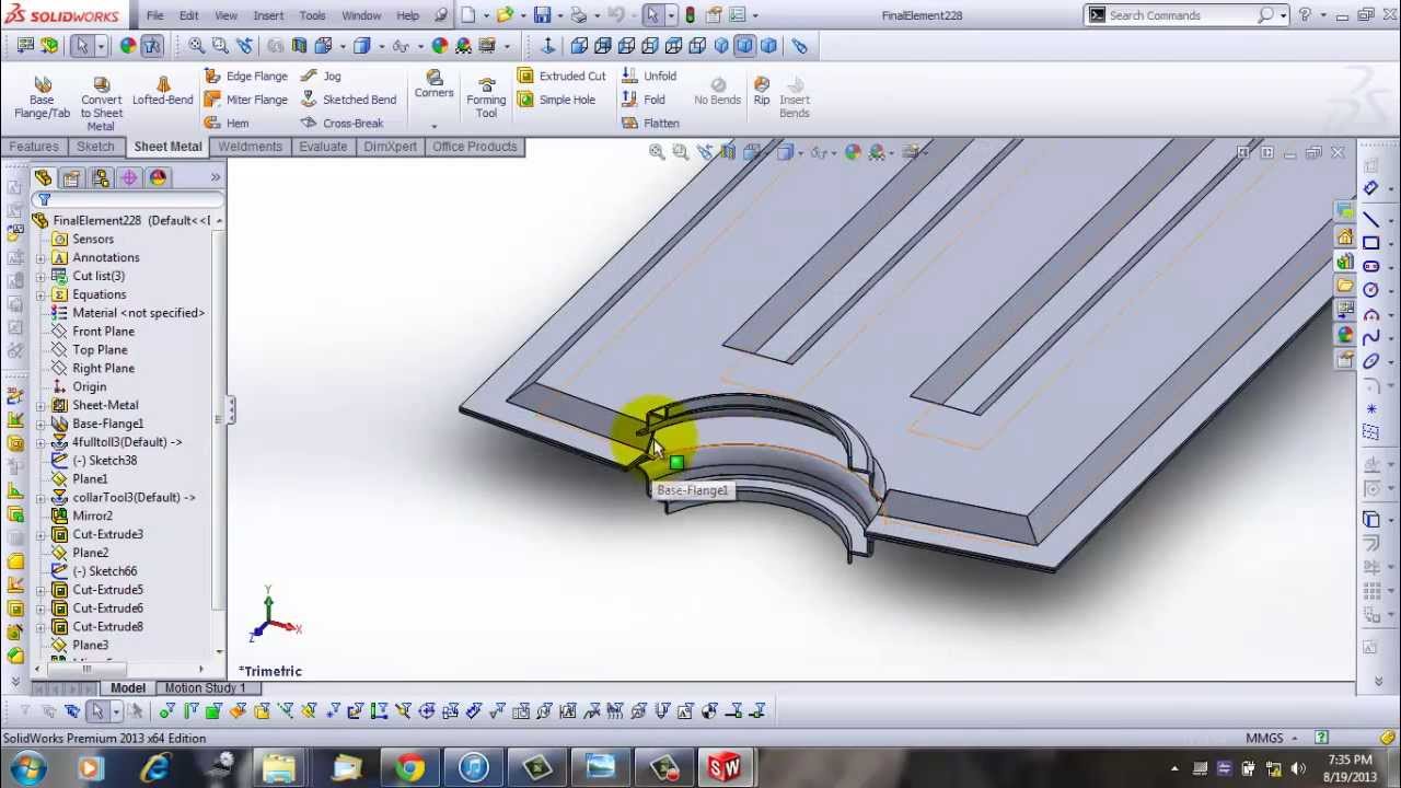 basic introduction to form tools in solid works youtube form tools 7