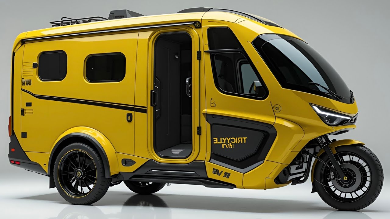 "Este triciclo RV de US$ 9.800 é o futuro das viagens solo em 2025!"