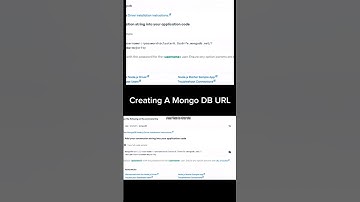 How To Make A Mongo DB URL For Free | 60 Seconds | Techtitive