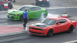 Hellcat Vs Charger 392 - Muscle Cars Drag Racing