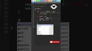 How to Reverse a Number in C programming | Interview Programming- 4| #shorts |#programming