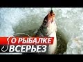 Зимняя рыбалка. Ловля плотвы. "О Рыбалке Всерьез" видео  (слова эксперта - на рус.яз.)