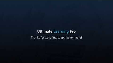 Ultimate Learning Pro -  How to create a Quiz