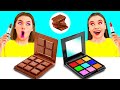 チョコレートの食べ物 vs 本物の食べ物のチャレンジ | 面白いフードハック