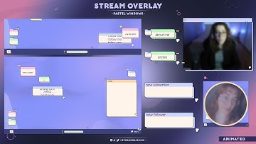 [ Pastel Windows ] FREE STREAM OVERLAY | ANIMATED VERSION AVAILABLE