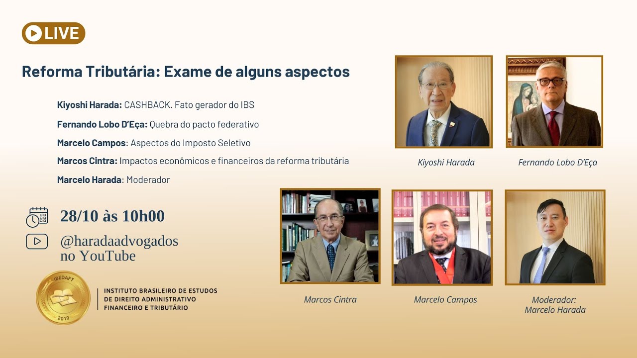 Live: Reforma Tributária: Exame de alguns aspectos
