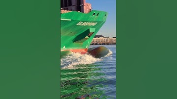 Close Up View of the Bulbous Bow of a Container Ship #ship #boat #lifeatsea #merchantnavy #sea