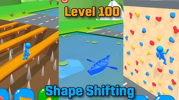 Shape Shifting🚗🛶 || Level 100 || All Levels Gameplay (Android, IOS) #shapeshifting #gaming