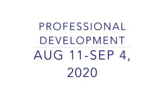 CATESOL Professional Development Aug11-Sep4 2020