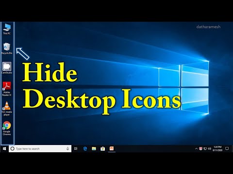 How to Hide Desktop Icons In Windows 10 | Windows 7