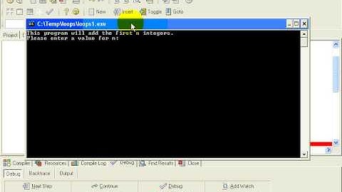 CS 161 - Simple While