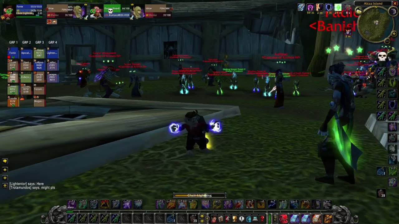 Doctor weavil fight kronos private vanilla wow server youtube