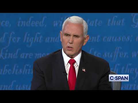 Fly lands on Vice President Pence during Debate