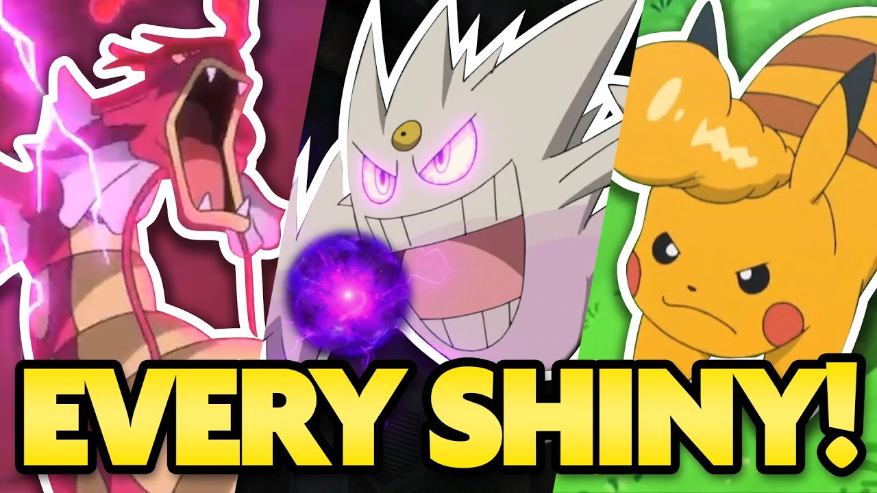 Every Shiny Pokemon in the Pokemon Anime! - YouTube