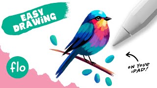 You Can Draw This Colorful Bird in Procreate  Super Easy Procreate Tutorial