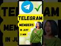 Cheapest Smm Panel for telegram - How to buy telegram members 2025 #blinksmm