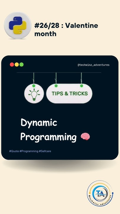 🚀 Day 26/28 : Dynamic Programming in Python🐼| data analysis | data ...