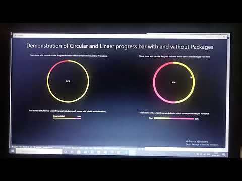 circular progress and linear progress  bar using flutter #flutter