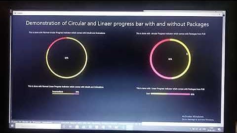 circular progress and linear progress  bar using flutter #flutter