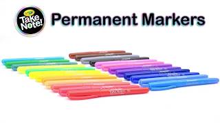 Crayola Take Note 4 Permanent Markers Fine Point Nontoxic Red Pink Blue  Black for sale online