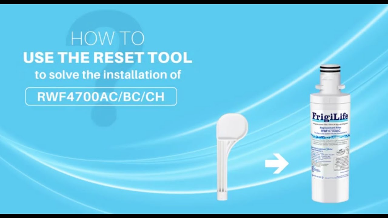 How to use the reset tool for installing RWF4700AC as a replacement for ...