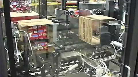 Massman Automation Side Load Case Packer for Cartons of Granola Bars.mov