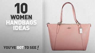 Top 10 Coach Pink Handbag [ Winter 2018 ]: Coach Crossgrain Leather Ava Tote F57526 Blush