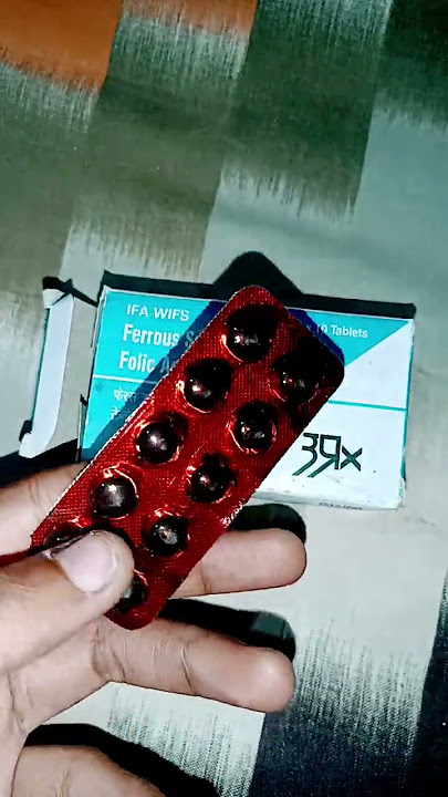 ferrous sulphate and folic acid tablet ip #used for iron deficiency #irondeficiency