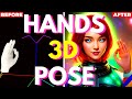 3D POSE & HANDS INSIDE Stable Diffusion! Posex & Depth Map!
