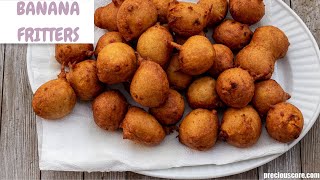 BANANA FRITTERS // The best banana fritters recipe you will ever make! // Ridiculously easy!