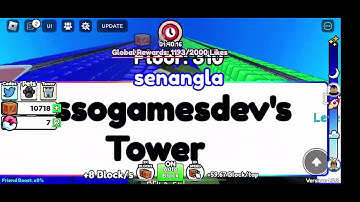 Race to the top in Roblox NEW +1 Block Every Second